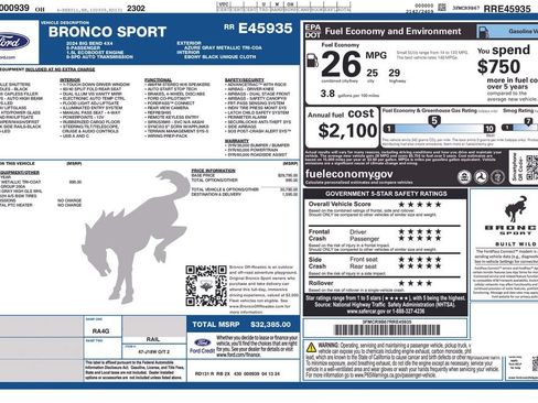 Used 2024 Ford Bronco Sport Big Bend AWD/4WD image 6