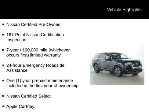 Certified 2022 Nissan Pathfinder S AWD/4WD image 4