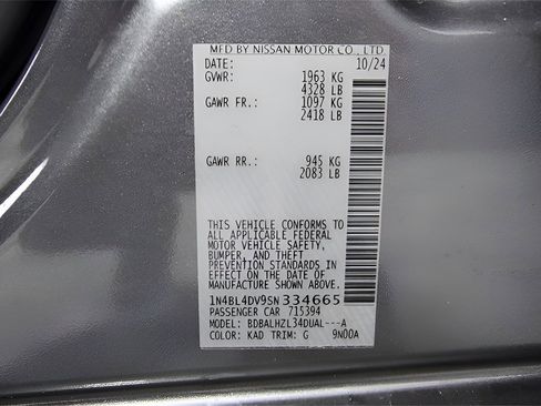 Used 2025 Nissan Altima 2.5 SV w/ SV Special Edition Package image 13