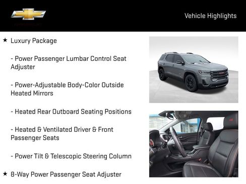 Certified 2022 GMC Acadia AT4 w/ Preferred Package image 21
