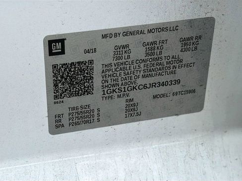 Used 2018 GMC Yukon XL SLT w/ HD Trailering Package RWD image 15