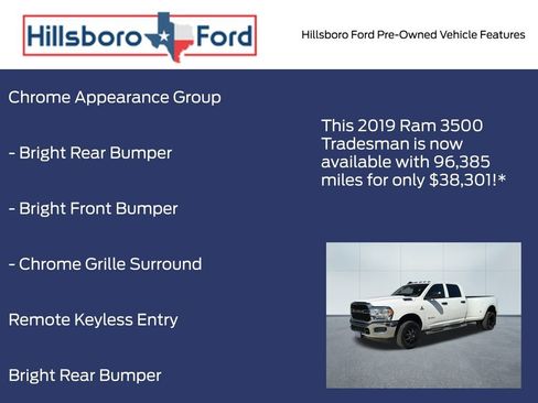 Used 2019 RAM 3500 Tradesman w/ Chrome Appearance Group image 7