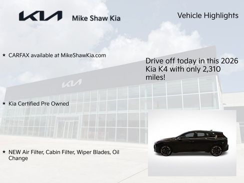 Certified 2026 Kia K4 GT-Line FWD image 9