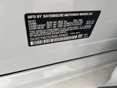 Used 2022 BMW X6 xDrive40i w/ Executive Package AWD/4WD image 50