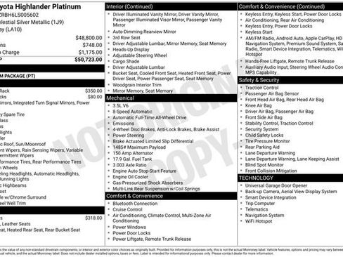 Used 2020 Toyota Highlander Platinum image 10
