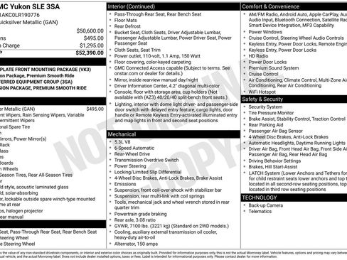 Used 2020 GMC Yukon SLE RWD image 17