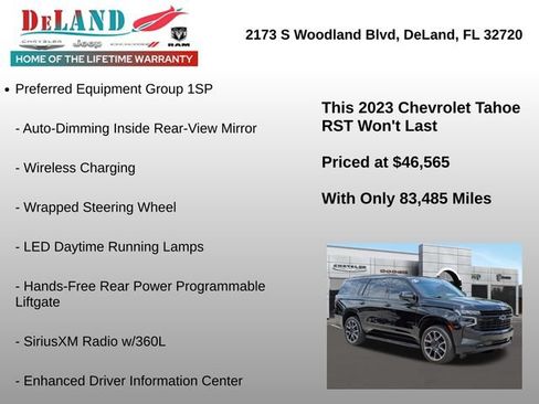 Used 2023 Chevrolet Tahoe RST AWD/4WD image 12