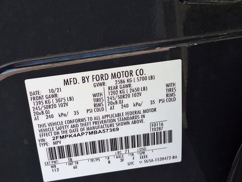 Used 2021 Ford Edge ST AWD/4WD image 32