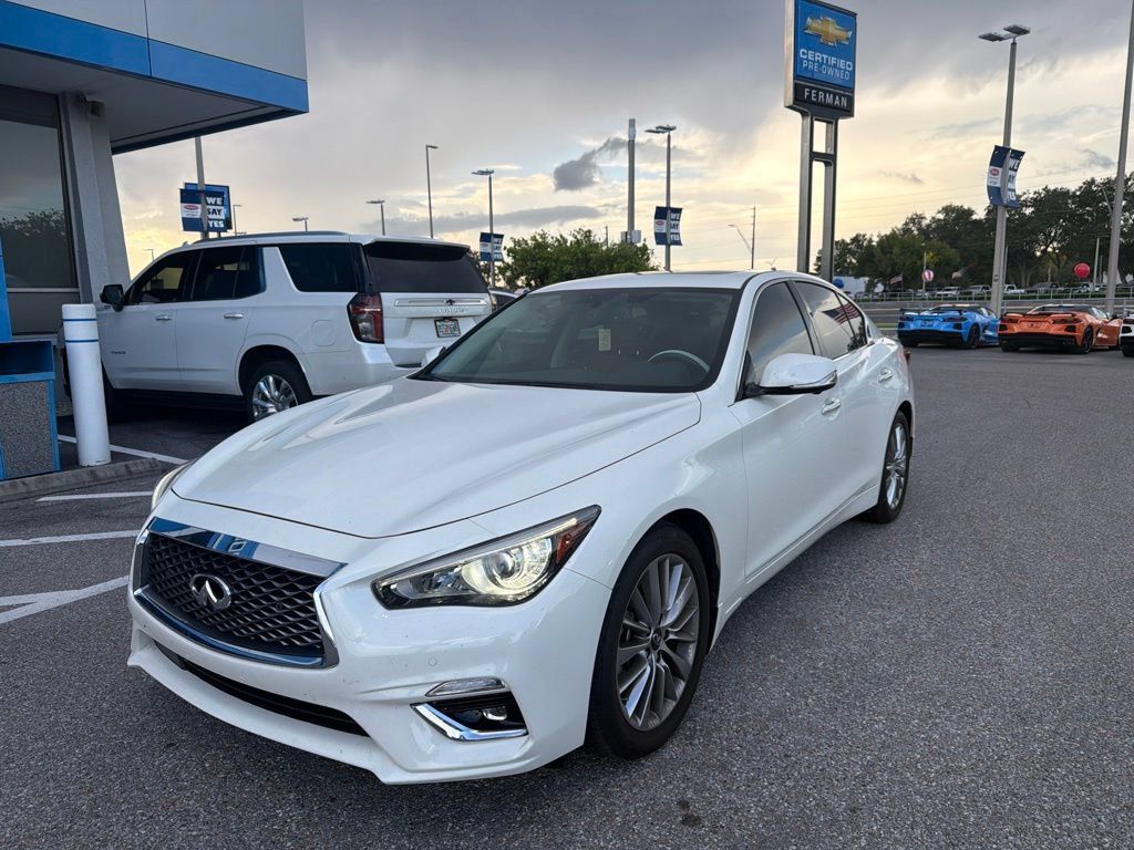 Used 2024 INFINITI Q50 Luxe w/ Cargo Package RWD image 1