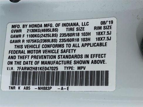 Used 2019 Honda CR-V EX-L image 34