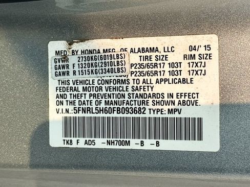 Used 2015 Honda Odyssey EX-L image 29