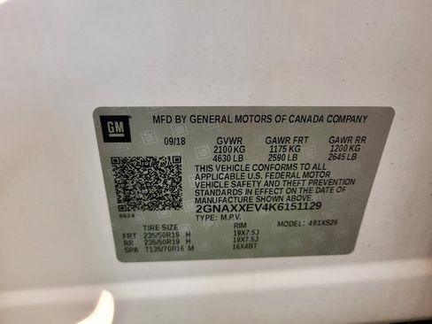 Used 2019 Chevrolet Equinox Premier AWD/4WD image 33