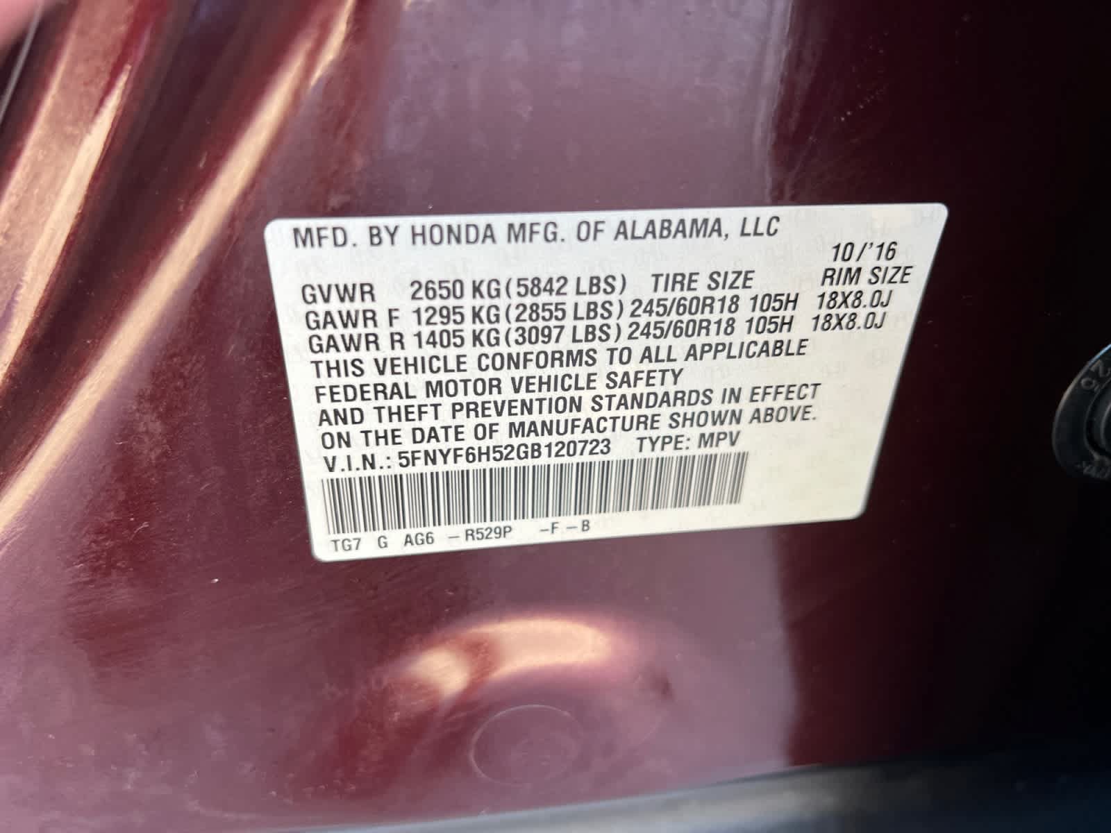Used 2016 Honda Pilot EX-L image 18