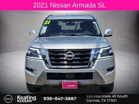 Used 2021 Nissan Armada SL w/ Captain's Chairs Package RWD image 2