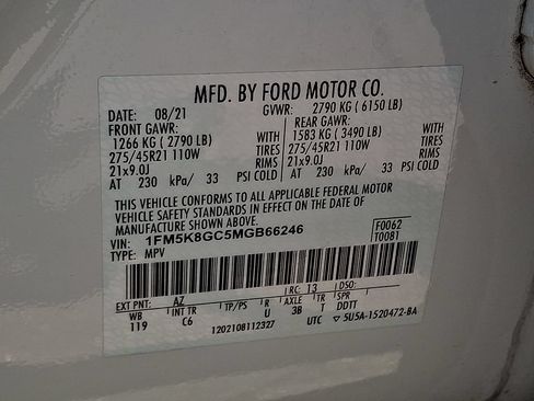 Used 2021 Ford Explorer ST w/ Equipment Group 401A AWD/4WD image 29