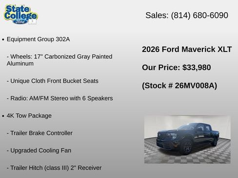 Used 2026 Ford Maverick XLT w/ XLT Luxury Package AWD/4WD image 6