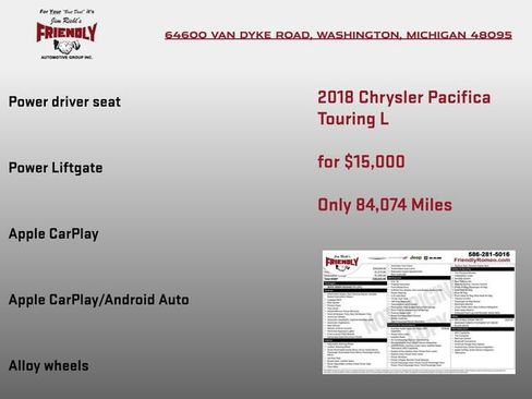 Used 2018 Chrysler Pacifica Touring-L image 3