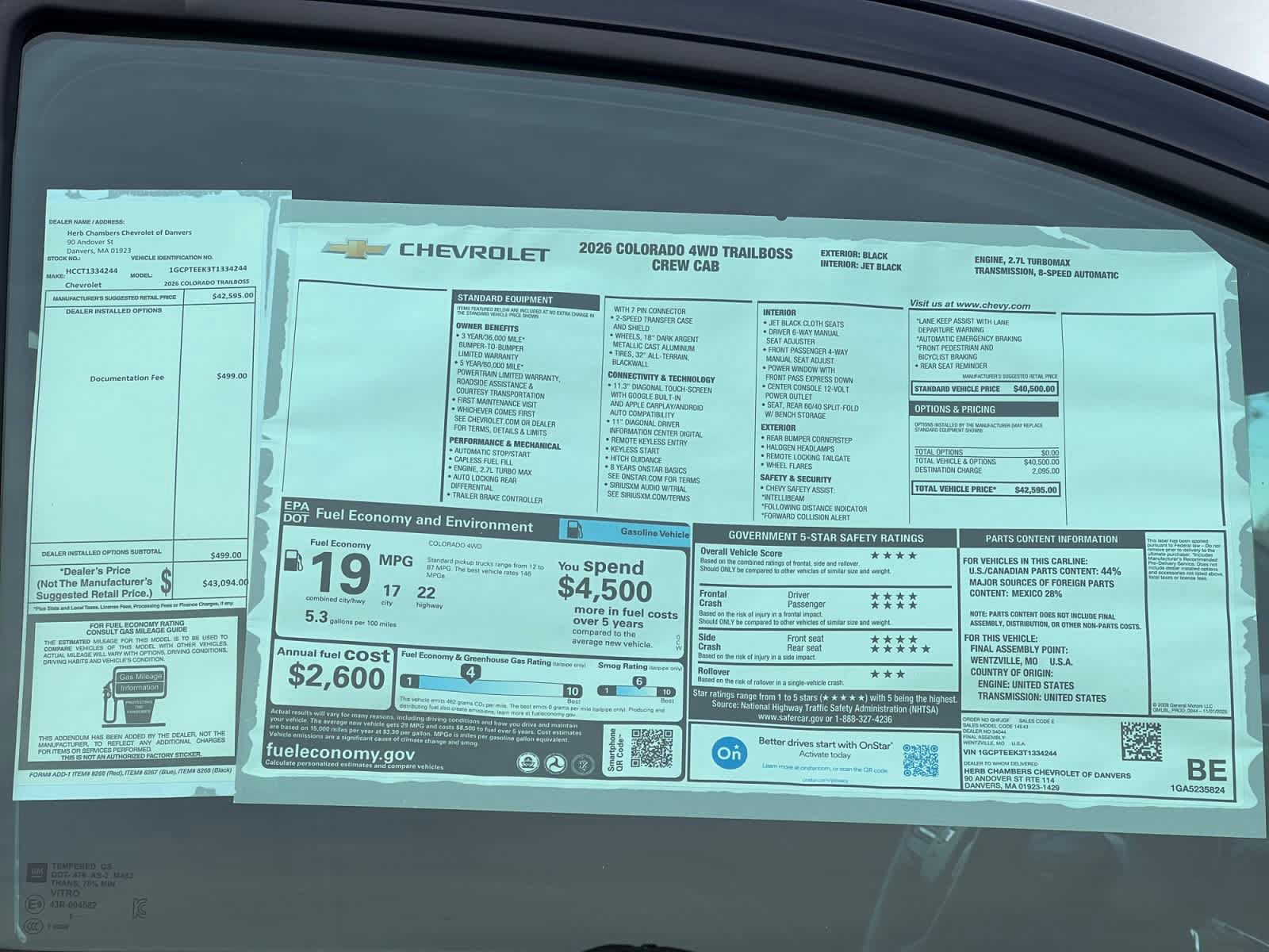 New 2026 Chevrolet Colorado Trail Boss AWD/4WD image 13