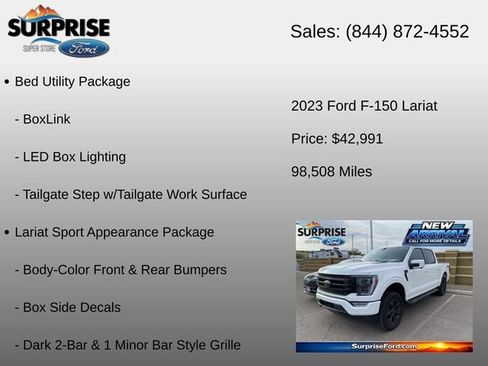 Used 2023 Ford F150 Lariat w/ Equipment Group 502A High AWD/4WD image 17
