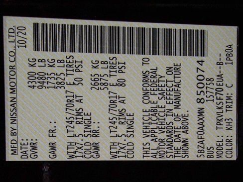 Used 2021 Nissan NV 3500 SL image 36