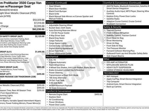 New 2026 RAM ProMaster 3500 w/ Advanced Safety Group image 27