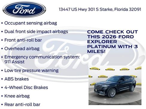New 2026 Ford Explorer Platinum image 30