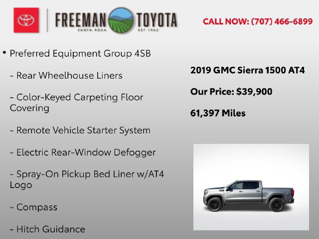 Used 2019 GMC Sierra 1500 AT4 w/ AT4 Premium Package AWD/4WD image 9
