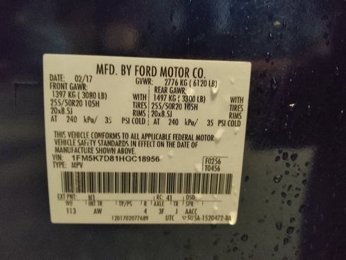 Used 2017 Ford Explorer XLT w/ Equipment Group 202A FWD image 33
