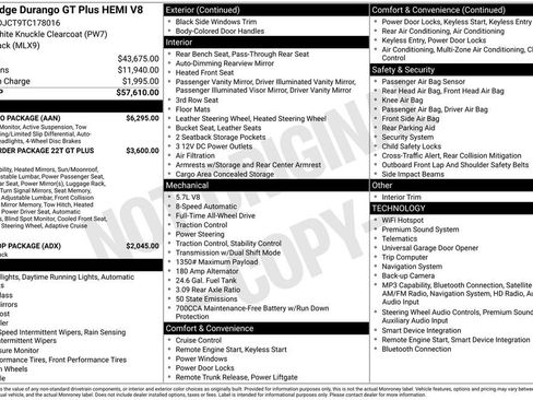 Used 2026 Dodge Durango GT w/ Tow 'N Go Package AWD/4WD image 9
