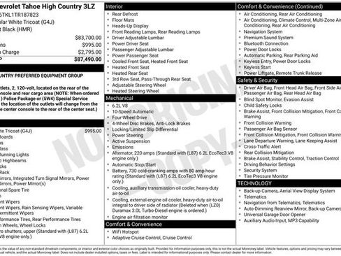 Used 2026 Chevrolet Tahoe High Country AWD/4WD image 5