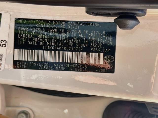 Used 2024 Toyota Camry XSE w/ Navigation Package FWD image 43