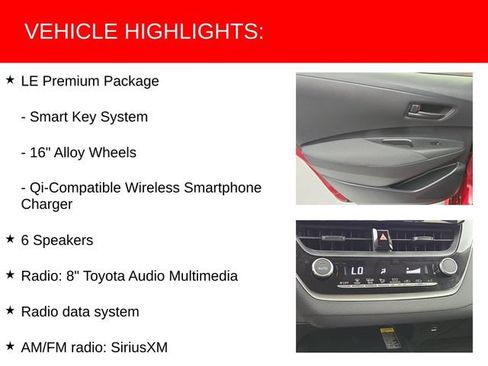 Certified 2025 Toyota Corolla LE w/ LE Premium Package FWD image 18