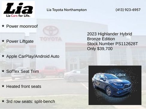 Certified 2023 Toyota Highlander Bronze Edition image 8