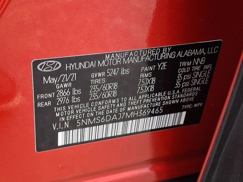 Used 2021 Hyundai Santa Fe SEL w/ Convenience Package image 28