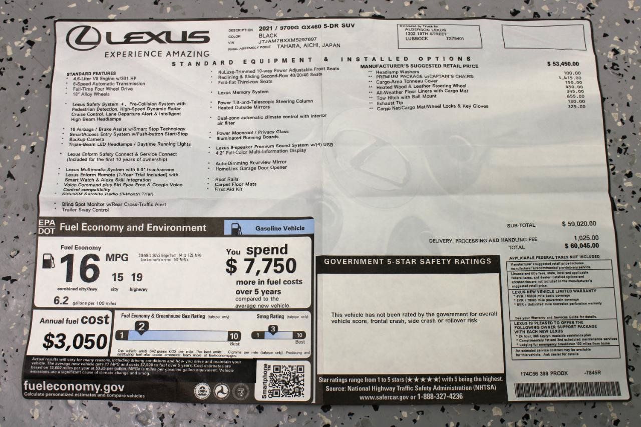 Used 2021 Lexus GX 460 Premium AWD/4WD image 97