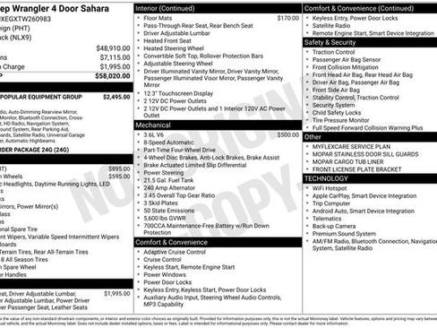 New 2026 Jeep Wrangler Unlimited Sahara AWD/4WD image 54