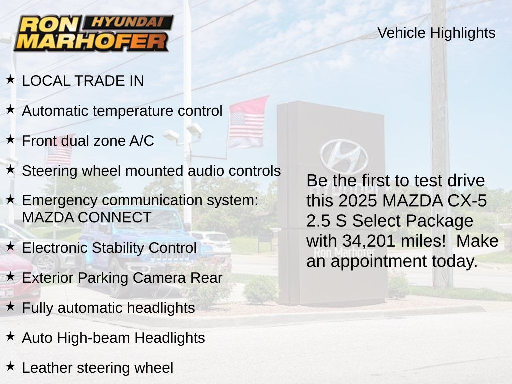 Used 2025 MAZDA CX-5 AWD 2.5 S w/ Select Package image 2