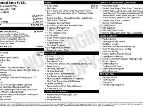 Used 2021 Hyundai Santa Fe SEL w/ Convenience Package FWD image 6