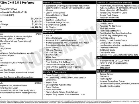 New 2025 MAZDA CX-5 AWD 2.5 S w/ Preferred Package image 6