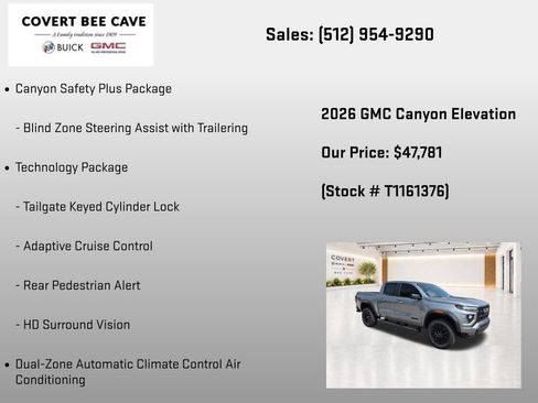 New 2026 GMC Canyon Elevation w/ Convenience Package AWD/4WD image 32
