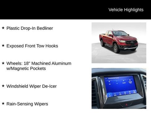 Used 2020 Ford Ranger Lariat w/ Equipment Group 501A Mid image 20