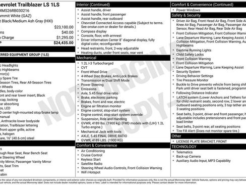 Used 2024 Chevrolet TrailBlazer LS image 2