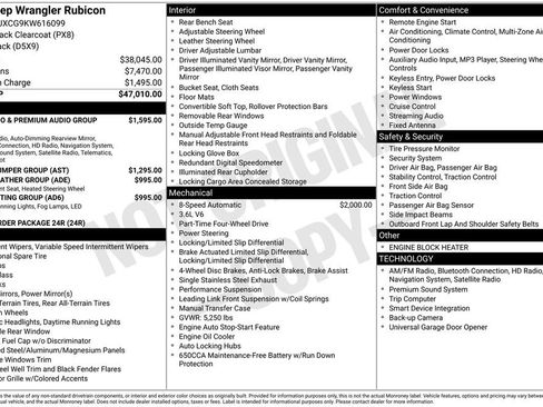 Certified 2019 Jeep Wrangler Rubicon image 38