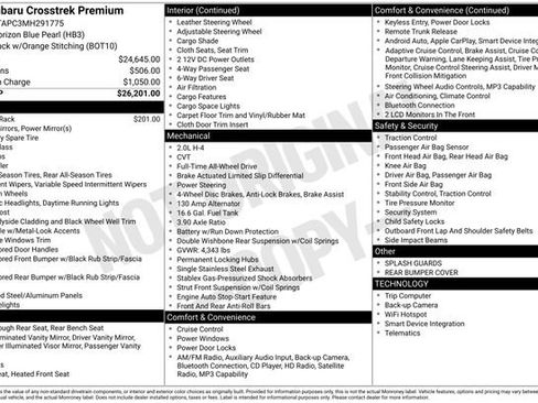 Used 2021 Subaru Crosstrek 2.0i Premium image 5