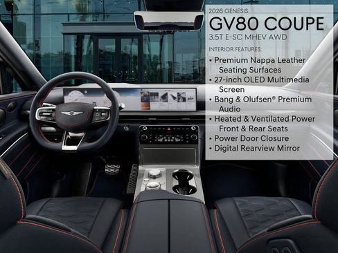New 2026 Genesis GV80 3.5T e-SC AWD/4WD image 17