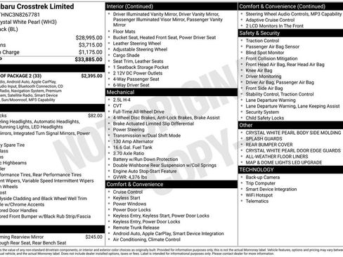 Used 2022 Subaru Crosstrek 2.5i Limited w/ Moonroof Package 2 image 49