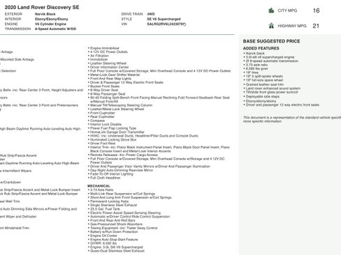 Used 2020 Land Rover Discovery SE image 3