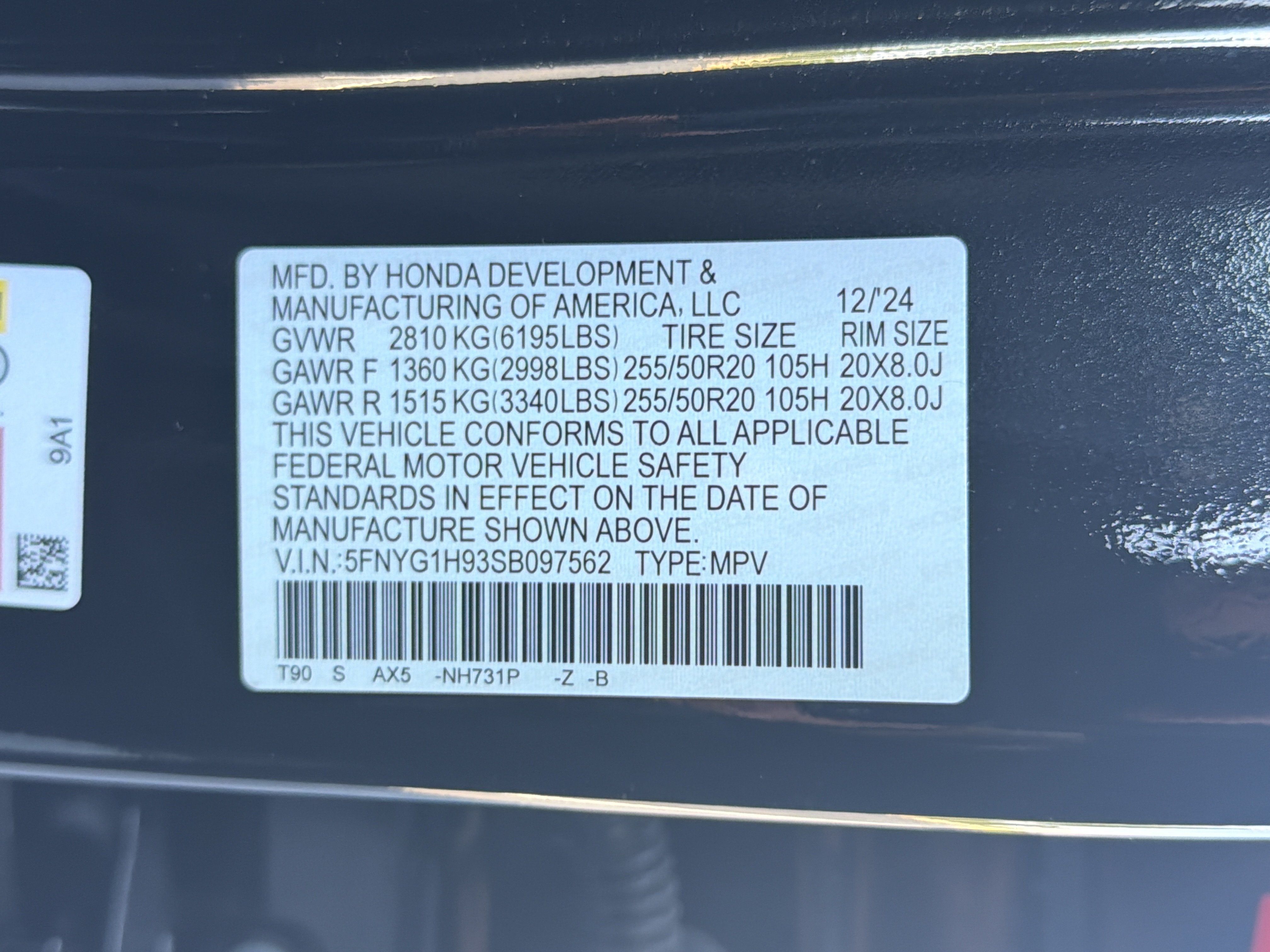 Certified 2025 Honda Pilot Black Edition image 36