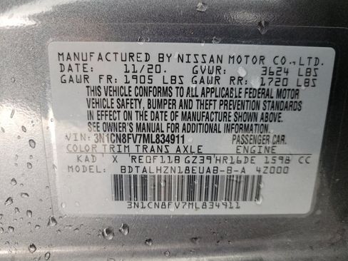 Used 2021 Nissan Versa SR w/ Convenience Package image 33