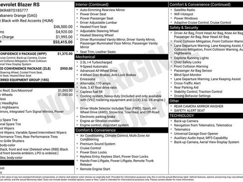 New 2026 Chevrolet Blazer RS w/ Driver Confidence II Package AWD/4WD image 11